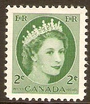 Canada 1954 2c Green. SG464.