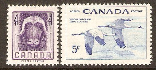 Canada 1955 Wildlife Set. SG478-SG479.