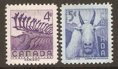 Canada 1956 Wildlife Set. SG486-SG487.