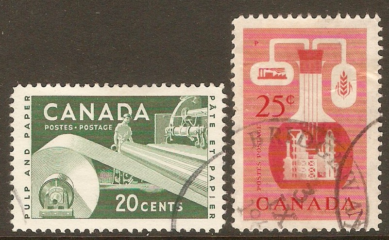 Canada 1956 Industries stamps set. SG488-SG489.