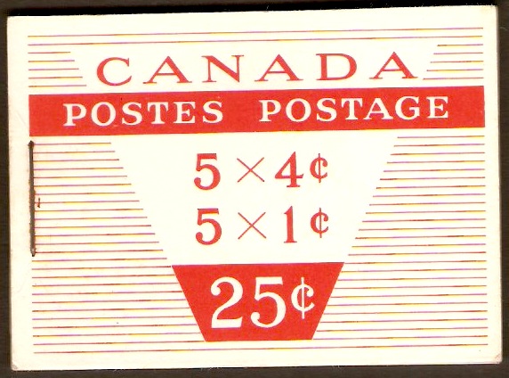 Canada 1956 Stamp Booklet. SGSB55.