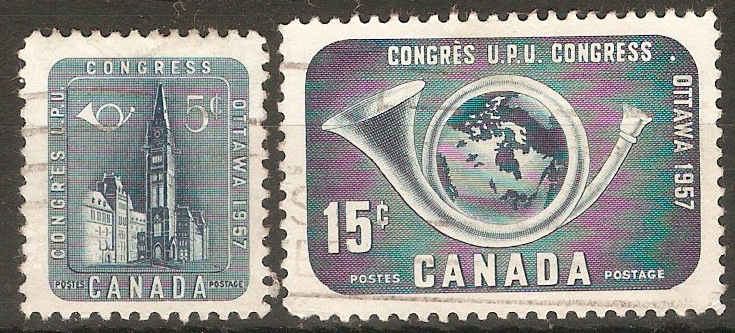 Canada 1957 UPU Congress set. SG497-SG498.