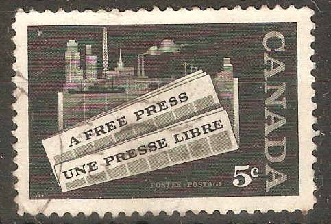 Canada 1958 5c Canadian Press stamp. SG501.