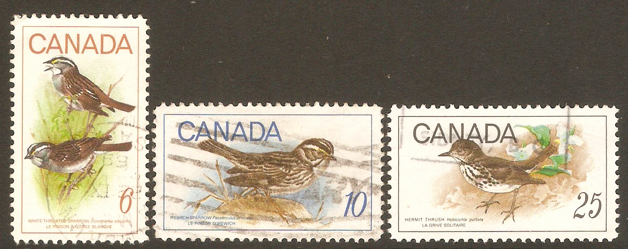 Canada 1969 Birds set. SG638-SG640.