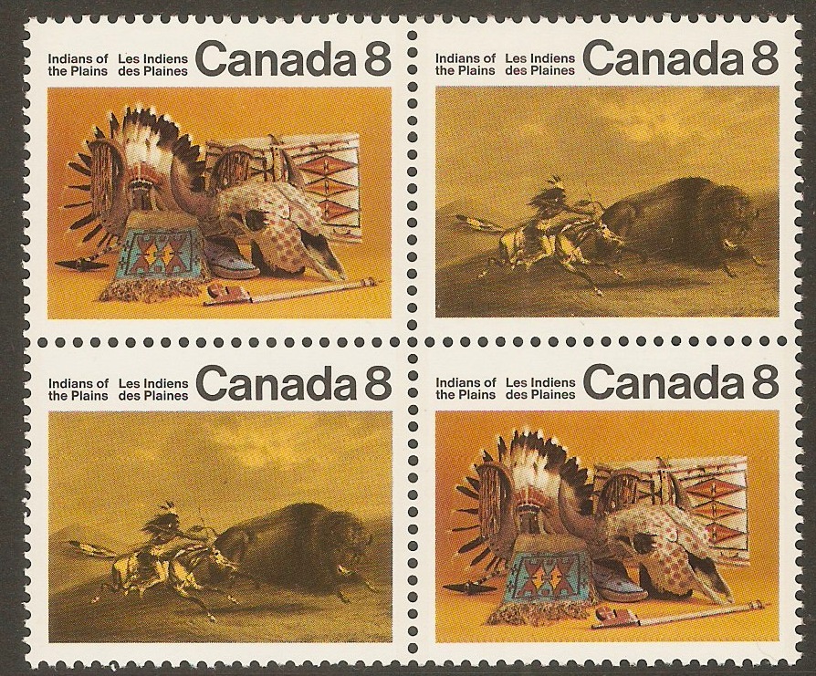 Canada 1972 8c Indians series. SG721-SG722.