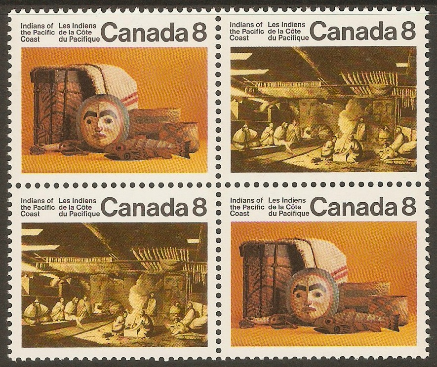 Canada 1972 8c Indians series. SG725-SG726.