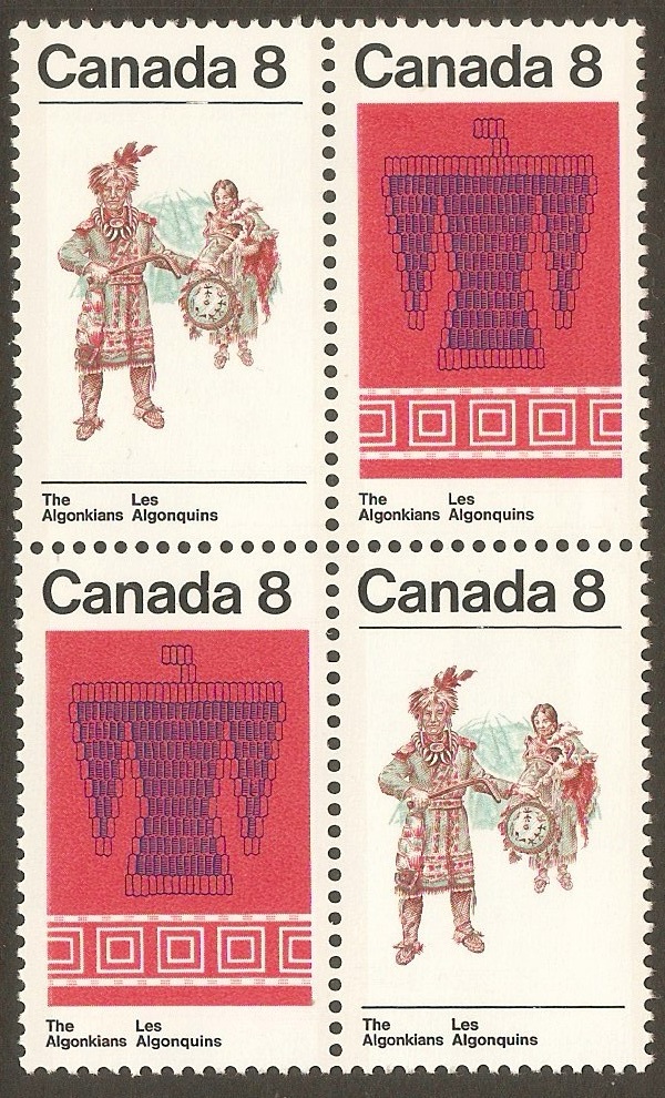 Canada 1972 8c Indians series. SG733-SG734.