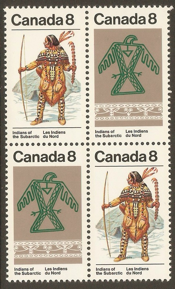 Canada 1972 8c Indians series. SG737-SG738.
