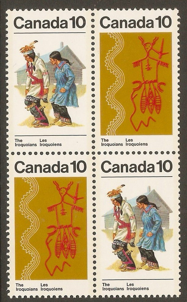 Canada 1972 10c Indians series. SG739-SG740.