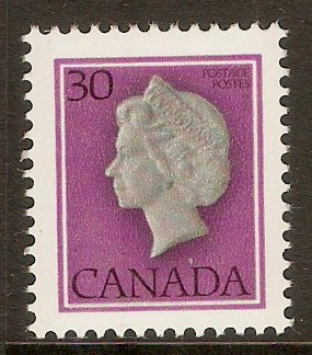 Canada 1977 30c Deep purple, grey and purple. SG869b.
