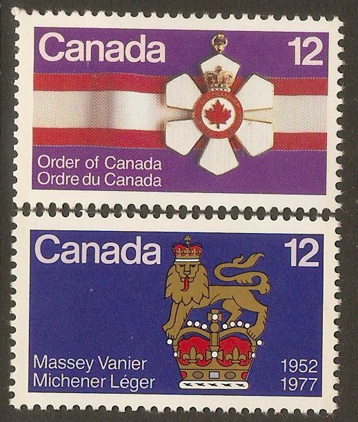 Canada 1977 Anniversaries set. SG889-SG890.