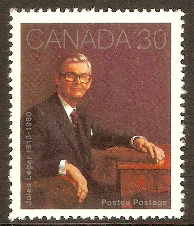Canada 1982 30c Jules Leger Commemoration. SG1043.