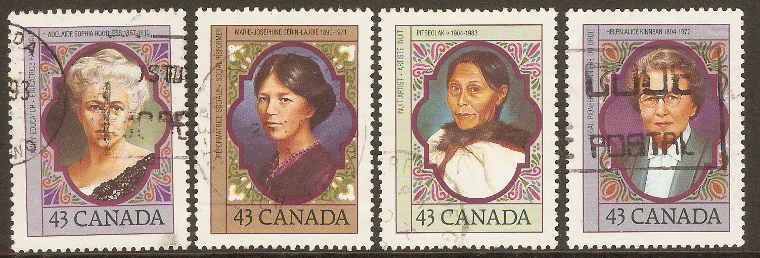 Canada 1993 Prominent Women set. SG1529-SG1532.