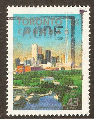 Canada 1993 43c Toronto Bicentenary. SG1557.