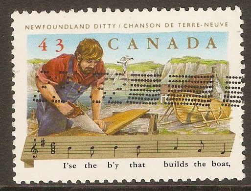 Canada 1993 43c Folk Songs series. SG1566.