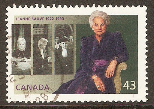 Canada 1994 43c Jeanne Sauve Commemoration. SG1582.