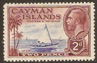 Cayman Islands 1935 2d Ultramarine and purple. SG100.