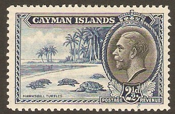 Cayman Islands 1935 2d Blue and black. SG101.