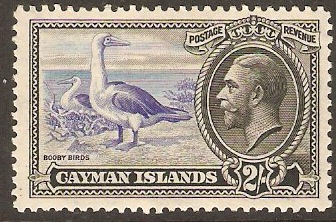 Cayman Islands 1935 2s Ultramarine and black. SG105.