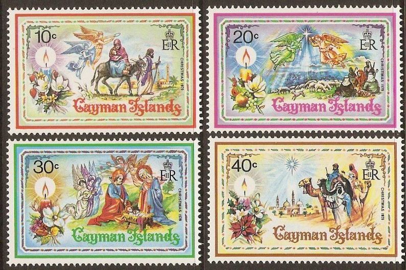 Cayman Islands 1979 Christmas Stamps Set. SG493-SG496.
