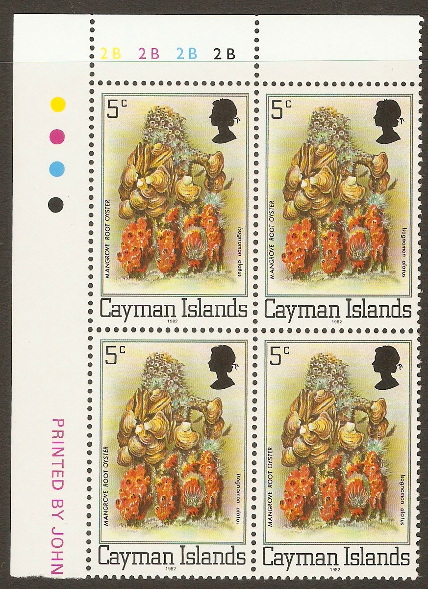 Cayman Islands 1980 5c Mangrove root oyster. SG516B.