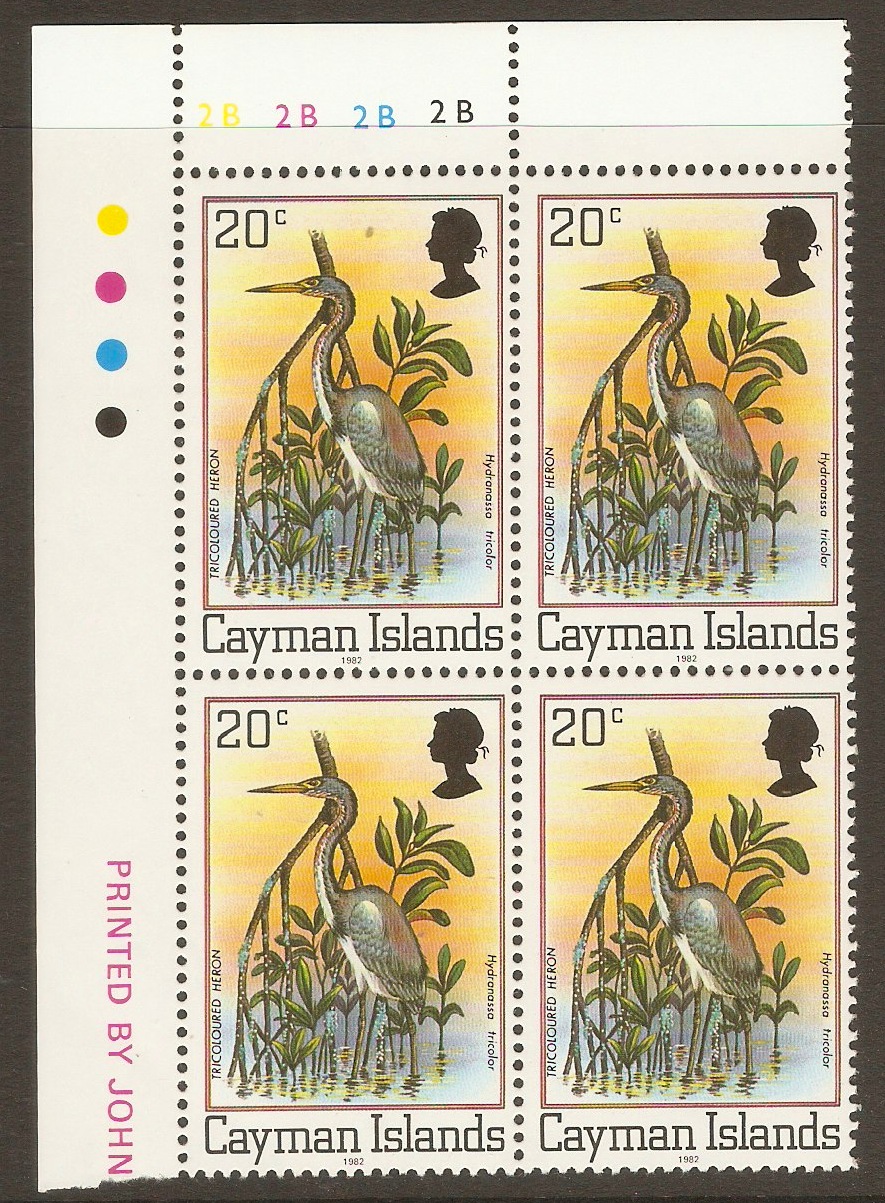 Cayman Islands 1980 20c Louisiana heron. SG519A.