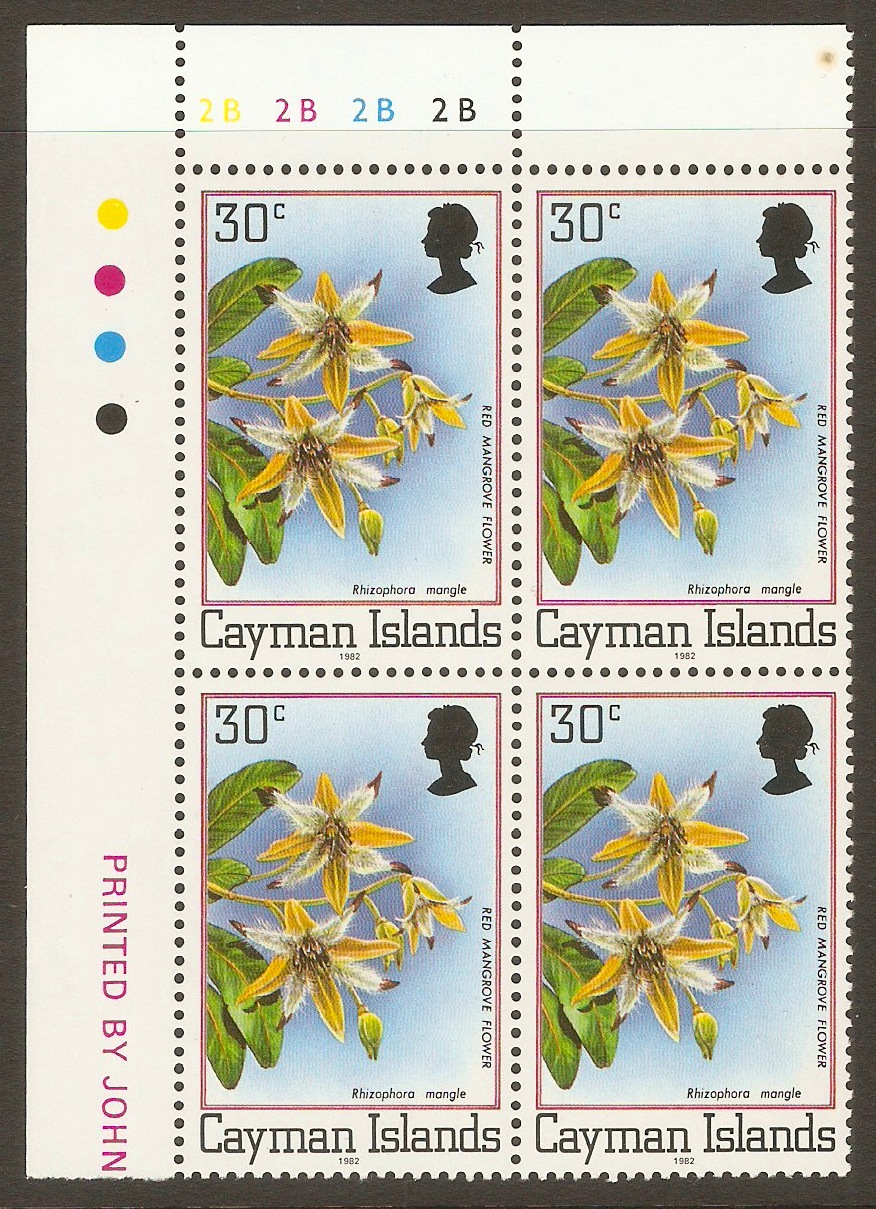 Cayman Islands 1980 30c Red mangrove flower. SG520A.