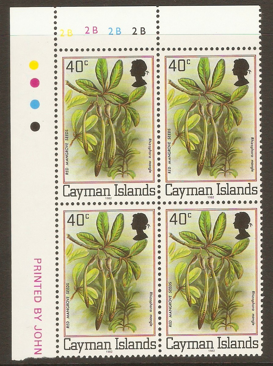 Cayman Islands 1980 40c Red mangrove seeds. SG521A.