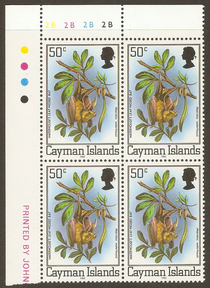 Cayman Islands 1980 50c Waterhouse's leafnosed bat. SG522A.