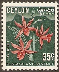 Ceylon 1951 35c Red and deep green. SG424a.