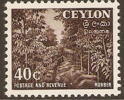 Ceylon 1951 40c Deep brown. SG425.