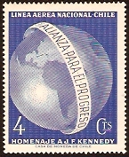 Chile 1964 Air Stamp. SG549.
