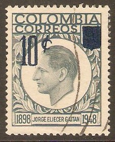 Colombia 1959 10c on 3c Grey. SG956.
