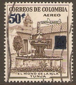 Colombia 1959 50c on 60c Sepia. SG960.