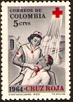 Colombia 1965 Red Cross Stamp. SG1154.