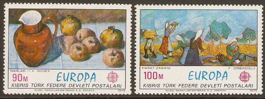 Turkish Cypriot Posts 1975 Europa Set. SG23-SG24.