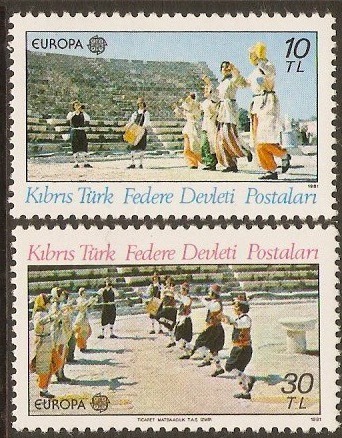 Turkish Cypriot Posts 1981 Europa Set. SG106-SG107.