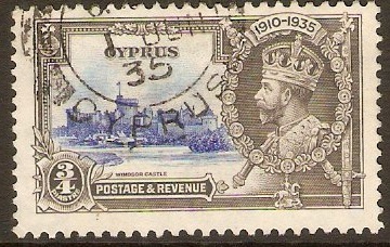 Cyprus 1935 pi Silver Jubilee Series. SG144.