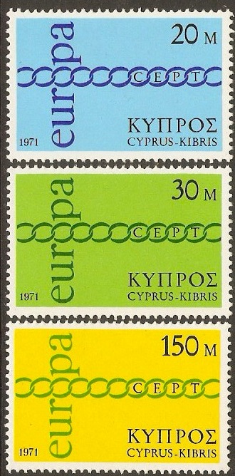 Cyprus 1971 Europa Set. SG372-SG374.