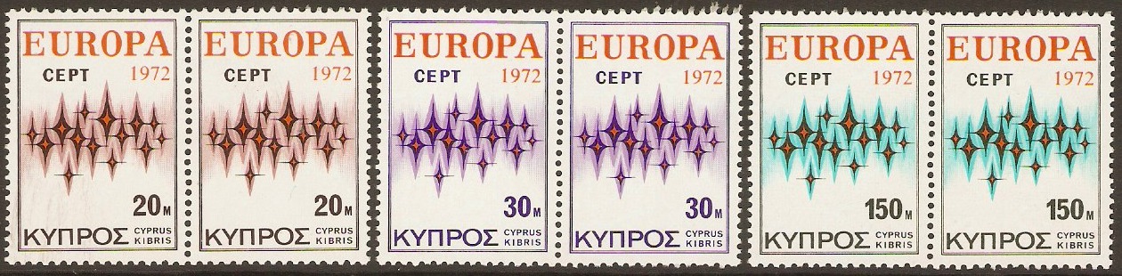 Cyprus 1972 Europa Set. SG387-SG389.