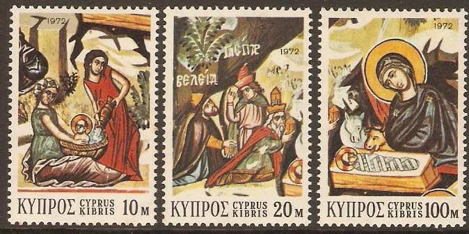 Cyprus 1972 Christmas Set. SG397-SG399.
