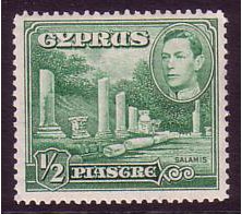 Cyprus 1938 pi. Green. SG152.