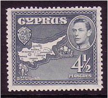 Cyprus 1938 4pi. Grey. SG157.