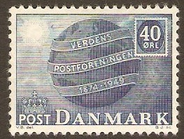 Denmark 1949 40o UPU Anniversary Stamp. SG375.
