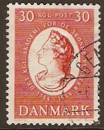 Denmark 1954 Royal Academy of Fine Arts Anniversary. SG398.