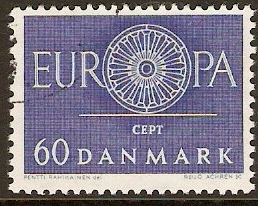Denmark 1960 Europa Stamp. SG429.