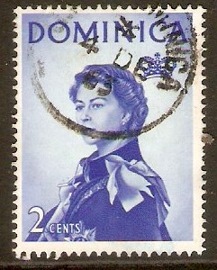 Dominica 1963 2c Bright blue. SG163.
