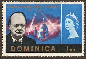 Dominica 1966 1c Churchill Commemoration. SG187.