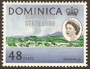 Dominica 1968 48c Associated Statehood overprint series. SG227.