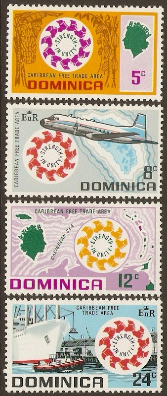 Dominica 1969 Free Trade Area Set. SG258-SG261.